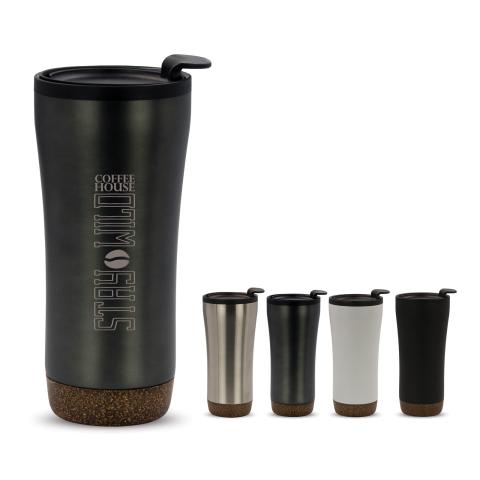Dubbelwandige mok met kurk onderzijde 480 ml Dubbelwandige mok met kurk onderzijde 480 ml